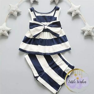 Baby girl/toddler matching set with top and bottom